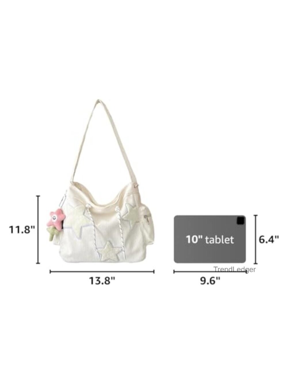 Corduroy Crossbody Bag Aesthetic Tote Messenger Shoulder Hobo